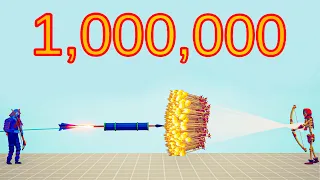 1.000.000 DAMAGE FIREWORK vs EVERY GOD - Totally Accurate Battle Simulator TABS