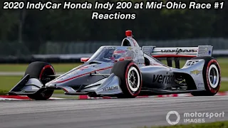 2020 IndyCar Honda Indy 200 at Mid-Ohio Race #1 Reactions