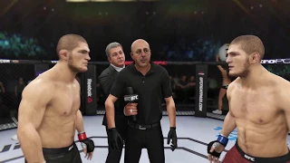 Khabib Nurmagomedov vs. Khabib Nurmagomedov (EA Sports UFC 3) - CPU vs. CPU - Crazy UFC 👊🤪