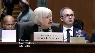 Sen. Whitehouse Questions Treasury Secretary Yellen in a Finance Committee Hearing