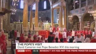 POPE Westminster Cathedral 2010 part 1