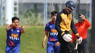 Nepal U19 beats Malaysia U19 by 10 wickets | ICC U19 World Cup Qualifiers Full Match Highlights