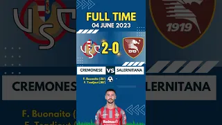 Cremonese VS Salernitana 2-0 Italian League Serie A 2023 #shorts