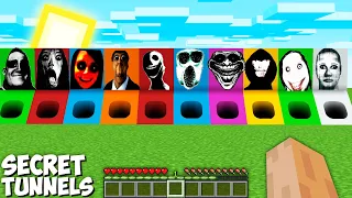 I found SECRET PIT with JEFF THE KILLER AND JANE AND ROBLOX DOORS and 100 NEXTBOTS in Minecraft