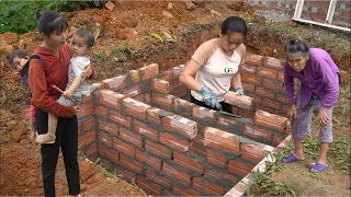 Girl building utility projects, single mother with a job, old woman's house