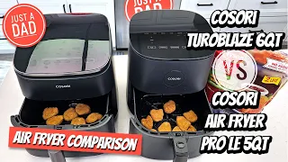 Cosori Air Fryer COMPARISON: TurboBlaze 6 QT vs Pro LE 5 QT