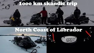 1000 km snowmobile trip on my Skandic SWT across Labrador (Canada)