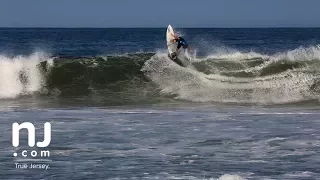 Jersey surfers ride waves spawned by offshore hurricanes