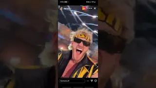 Logan Paul Instagram live WWE Entrance