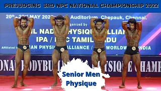 Senior Men Physique | Prejudging | 3rd NPC National Championship 2022