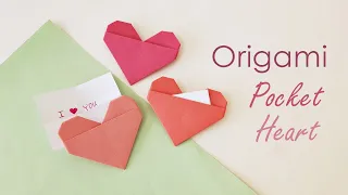 Create a Cute Origami Heart with a Pocket - Step-by-Step Tutorial
