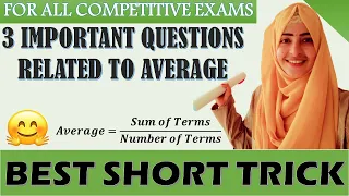 Most Important & Repeated Question On Average | Shortcuts & Tricks| Maths Academy By Farina Memon