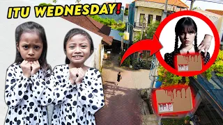 DRONE MENANGKAP SOSOK WEDNESDAY DI DUNIA NYATA MEMBAWA BARANG MISTERIUS KE RUMAH KITA!!