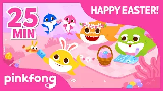 Easter Baby Shark and more | +Compilation | Easter Egg Hunt | Pinkfong Songs for Children