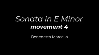 Marcello - Cello Sonata in E minor -  4th movement, Piano Accompaniment