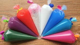 Making Crunchy Slime with Piping Bags #32 - Satisfying Slime Video