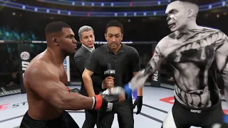 Mike Tyson vs. White Zombie (EA Sports UFC 2) - CPU vs. CPU 🥊