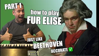 How To Play Fur Elise by Beethoven part 1 On The Piano Shawn Cheek