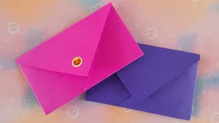 Como fazer envelope de papel para cartas - envelope origami - envelope carta fácil sem cola