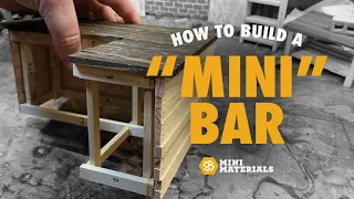 How to Build a Miniature Bar with Mini Materials