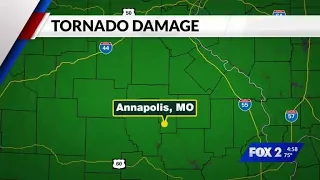 Cleanup effort continues in Annapolis, Missouri following tornado