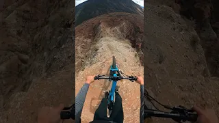 No Room For Error ☠️ High consequence line on my Downhill MTB