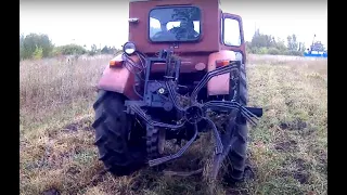 Самодельная роторная копалка-швырялка на трактор.