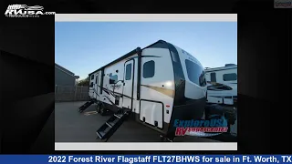 Magnificent 2022 Forest River Flagstaff Travel Trailer RV For Sale in Ft. Worth, TX | RVUSA.com