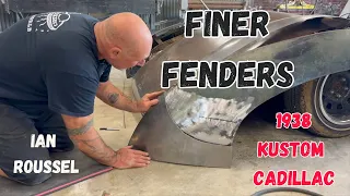 1938 Kustom Cadillac: Full Custom Ian Roussel Fabricates A Finer Fender In His Garage 👩‍🎨