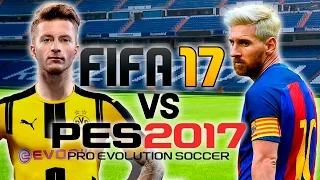 FIFA 17 vs PES 2017 | Gameplay + Trailer