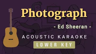 Photograph - Ed Sheeran [Acoustic Karaoke | Lower Key]