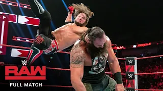 FULL MATCH - AJ Styles vs. Braun Strowman – United States Title Match: Raw, August 26, 2019