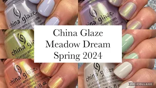 China Glaze Meadow Dream Spring 2024 Nail Polish Swatches