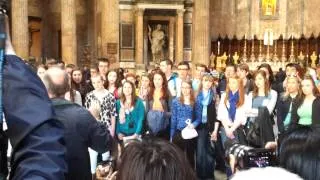 Choir Pantheon Rome 3. April 2013