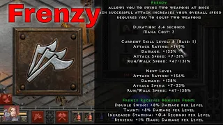 D2R Skills & Abilities - Frenzy (Barbarian, Combat Skills)