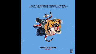 Lil Pump - Gucci Gang Remix Ft. Bad Bunny French Montana J Balvin Gucci Mane 21 Ozuna