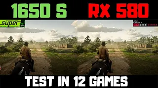 GTX 1650 Super Vs RX 580 8gb Benchmark Comparison In 12 Games