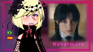 •| Escola do bem e do mal reagindo a escola Nevermore |• gacha club 🇧🇷/🇪🇸