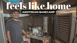 My favorite Airstream Basecamp Appliances and Kitchen Gear and How I Organize Them