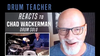 Drum Teacher Reacts to Chad Wackerman - Drum Solo