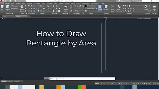 Draw rectangle by Area in AutoCAD || Advance rectangle in AutoCAD