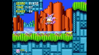 Sonic The Hedgehog 2 Pink Edition Hill Top Zone 2 (Big the Cat)(Search for Froggy)