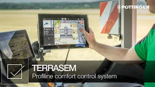 The Profiline comfort control system on the TERRASEM | PÖTTINGER