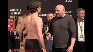 Ben Askren Confronts Dana White at UFC 235 Ceremonial Weigh-Ins