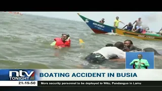 Busia: 9 people escape death by a whisker after a canoe capsized in L. Victoria