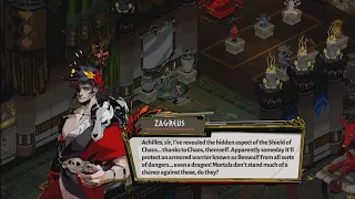 Zagreus tells Achilles about the hidden aspect of the Shield of Chaos - Hades