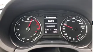 Audi A3 1.5 TFSI 150 KM DSG 0-100 acceleration