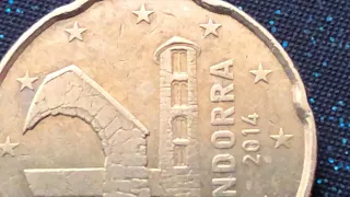 20 euro cent Andorra 2014 Defect Numismatics 4 000 € 👍