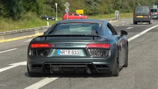 Cars Leaving Nurburgring Tankstelle - GT350R, R8 V10, 812 GTS, i30N, BMW M, Viper SRT-10, R33 GTR..