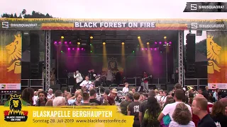 Blaskapelle Berghaupten beim Black Forest on Fire Reggae Festival 2019 in Berghaupten
